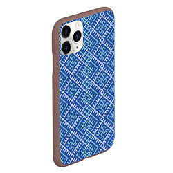 Чехол iPhone 11 Pro матовый Славянский орнамент, цвет: 3D-коричневый — фото 2