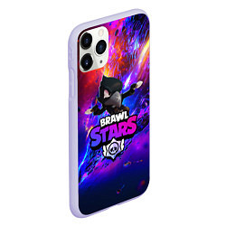 Чехол iPhone 11 Pro матовый BRAWL STARS CROW, цвет: 3D-светло-сиреневый — фото 2