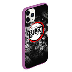 Чехол iPhone 11 Pro матовый KIMETSU NO YAIBA, цвет: 3D-фиолетовый — фото 2