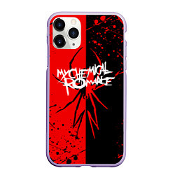 Чехол iPhone 11 Pro матовый My Chemical Romance, цвет: 3D-светло-сиреневый