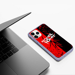 Чехол iPhone 11 Pro матовый My Chemical Romance, цвет: 3D-светло-сиреневый — фото 2