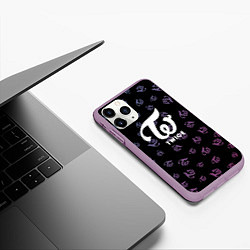 Чехол iPhone 11 Pro матовый Twice, цвет: 3D-сиреневый — фото 2