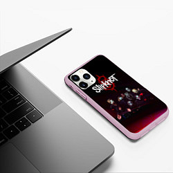 Чехол iPhone 11 Pro матовый Slipknot, цвет: 3D-розовый — фото 2