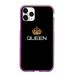 Чехол iPhone 11 Pro матовый Королева, цвет: 3D-фиолетовый