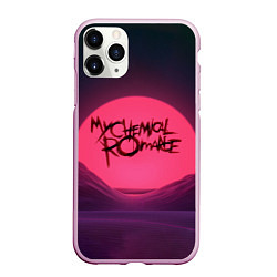 Чехол iPhone 11 Pro матовый MCR Logo, цвет: 3D-розовый