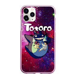 Чехол iPhone 11 Pro матовый Totoro, цвет: 3D-розовый