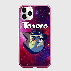 Чехол iPhone 11 Pro матовый Totoro, цвет: 3D-малиновый