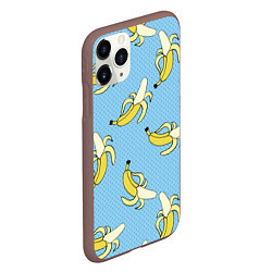 Чехол iPhone 11 Pro матовый Banana art, цвет: 3D-коричневый — фото 2