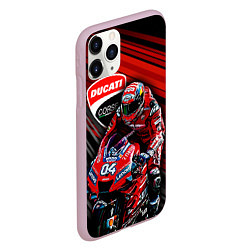 Чехол iPhone 11 Pro матовый Andrea Dovizioso, цвет: 3D-розовый — фото 2