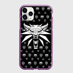 Чехол iPhone 11 Pro матовый ВЕДЬМАК, цвет: 3D-фиолетовый