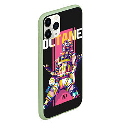 Чехол iPhone 11 Pro матовый Apex Legends Octane, цвет: 3D-салатовый — фото 2