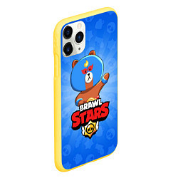 Чехол iPhone 11 Pro матовый BRAWL STARS EL BROWN, цвет: 3D-желтый — фото 2