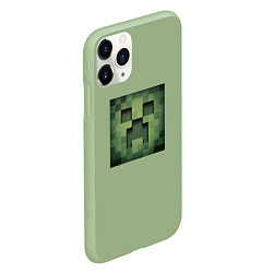 Чехол iPhone 11 Pro матовый Майнкрафт, цвет: 3D-салатовый — фото 2