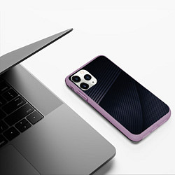 Чехол iPhone 11 Pro матовый Минимализм, цвет: 3D-сиреневый — фото 2