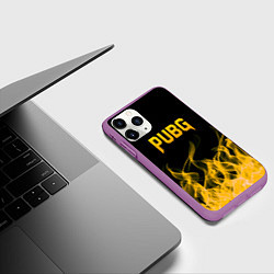 Чехол iPhone 11 Pro матовый PUBG, цвет: 3D-фиолетовый — фото 2
