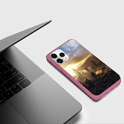 Чехол iPhone 11 Pro матовый Сталкер, цвет: 3D-малиновый — фото 2