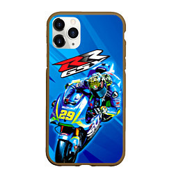 Чехол iPhone 11 Pro матовый Suzuki MotoGP
