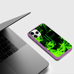 Чехол iPhone 11 Pro матовый LINEAGE 2, цвет: 3D-фиолетовый — фото 2