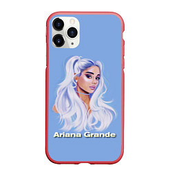 Чехол iPhone 11 Pro матовый Ariana Grande Ариана Гранде, цвет: 3D-красный