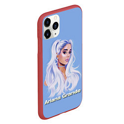 Чехол iPhone 11 Pro матовый Ariana Grande Ариана Гранде, цвет: 3D-красный — фото 2