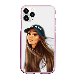 Чехол iPhone 11 Pro матовый Ariana Grande Ариана Гранде, цвет: 3D-розовый