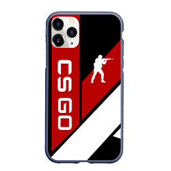 Чехол iPhone 11 Pro матовый CS GO, цвет: 3D-серый