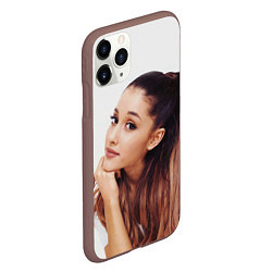 Чехол iPhone 11 Pro матовый Ariana Grande Ариана Гранде, цвет: 3D-коричневый — фото 2