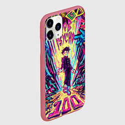 Чехол iPhone 11 Pro матовый Моб Психо 100, цвет: 3D-малиновый — фото 2