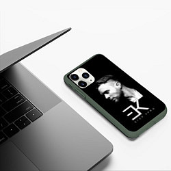 Чехол iPhone 11 Pro матовый Егор Крид, цвет: 3D-темно-зеленый — фото 2