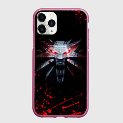 Чехол iPhone 11 Pro матовый ВЕДЬМАК, цвет: 3D-малиновый
