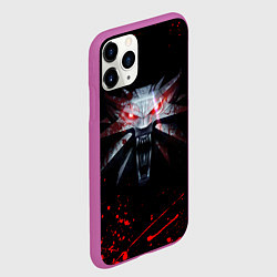Чехол iPhone 11 Pro матовый ВЕДЬМАК, цвет: 3D-фиолетовый — фото 2