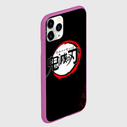 Чехол iPhone 11 Pro матовый KIMETSU NO YAIBA, цвет: 3D-фиолетовый — фото 2
