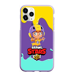 Чехол iPhone 11 Pro матовый BRAWL STARS BEA, цвет: 3D-светло-сиреневый