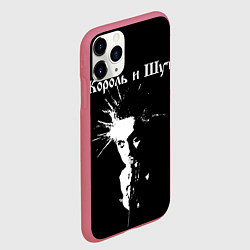 Чехол iPhone 11 Pro матовый Король и Шут Анархия спина, цвет: 3D-малиновый — фото 2