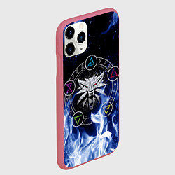 Чехол iPhone 11 Pro матовый ВЕДЬМАК, цвет: 3D-малиновый — фото 2