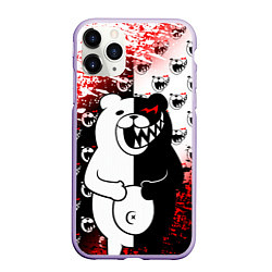 Чехол iPhone 11 Pro матовый MONOKUMA, цвет: 3D-светло-сиреневый