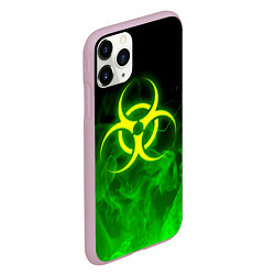 Чехол iPhone 11 Pro матовый BIOHAZARD, цвет: 3D-розовый — фото 2