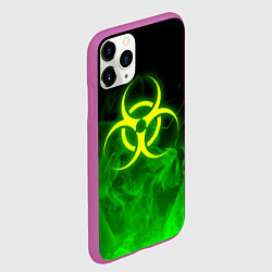 Чехол iPhone 11 Pro матовый BIOHAZARD, цвет: 3D-фиолетовый — фото 2