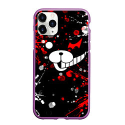 Чехол iPhone 11 Pro матовый MONOKUMA, цвет: 3D-фиолетовый