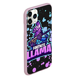 Чехол iPhone 11 Pro матовый Fortnite LLAMA, цвет: 3D-розовый — фото 2