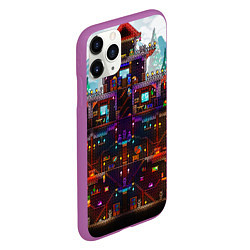 Чехол iPhone 11 Pro матовый Terraria, цвет: 3D-фиолетовый — фото 2
