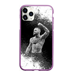 Чехол iPhone 11 Pro матовый Conor McGregor, цвет: 3D-фиолетовый