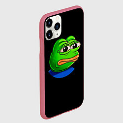 Чехол iPhone 11 Pro матовый Frog, цвет: 3D-малиновый — фото 2