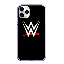 Чехол iPhone 11 Pro матовый WWE, цвет: 3D-светло-сиреневый