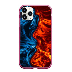 Чехол iPhone 11 Pro матовый Огонь и вода