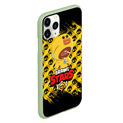 Чехол iPhone 11 Pro матовый BRAWL STARS SALLY LEON, цвет: 3D-салатовый — фото 2