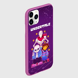 Чехол iPhone 11 Pro матовый UNDERTALE, цвет: 3D-фиолетовый — фото 2