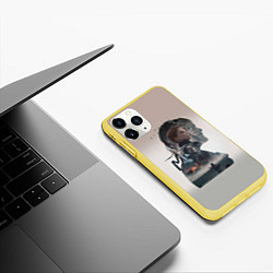 Чехол iPhone 11 Pro матовый Death Stranding, цвет: 3D-желтый — фото 2