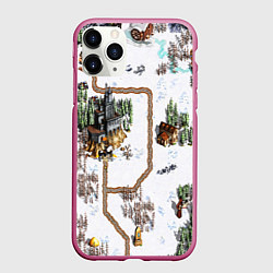 Чехол iPhone 11 Pro матовый Heroes of Might and Magic, цвет: 3D-малиновый