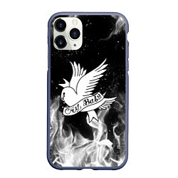 Чехол iPhone 11 Pro матовый LIL PEEP CRY BABY, цвет: 3D-серый